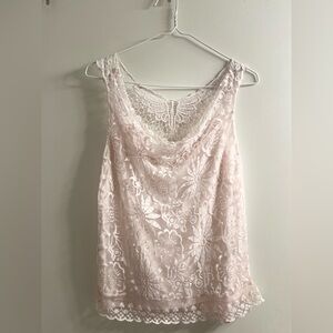 Italian Soft Pink Sleeveless Top
